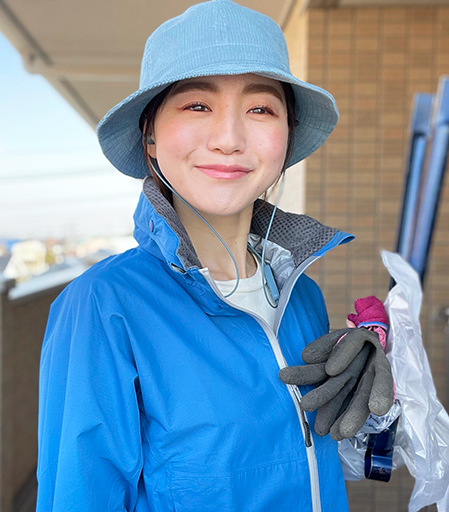 春日部市でゴミ拾いやゴミ減らす活動に取り組む但野真琴さん